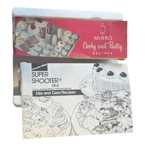 SUPER SHOOTER PLUS Cordless Cookie Press Decorator Proctor Silex Complete - Picture 6 of 10